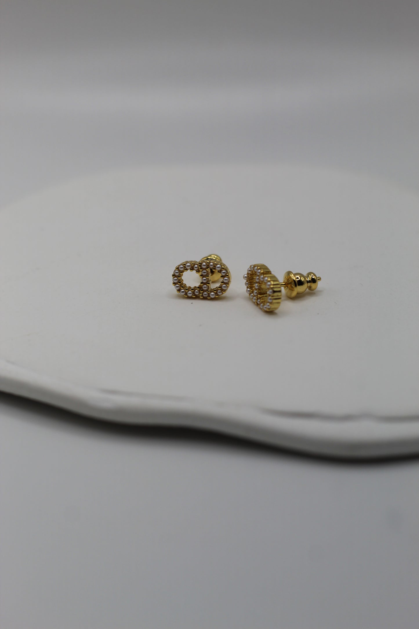 Aretes CD perlas