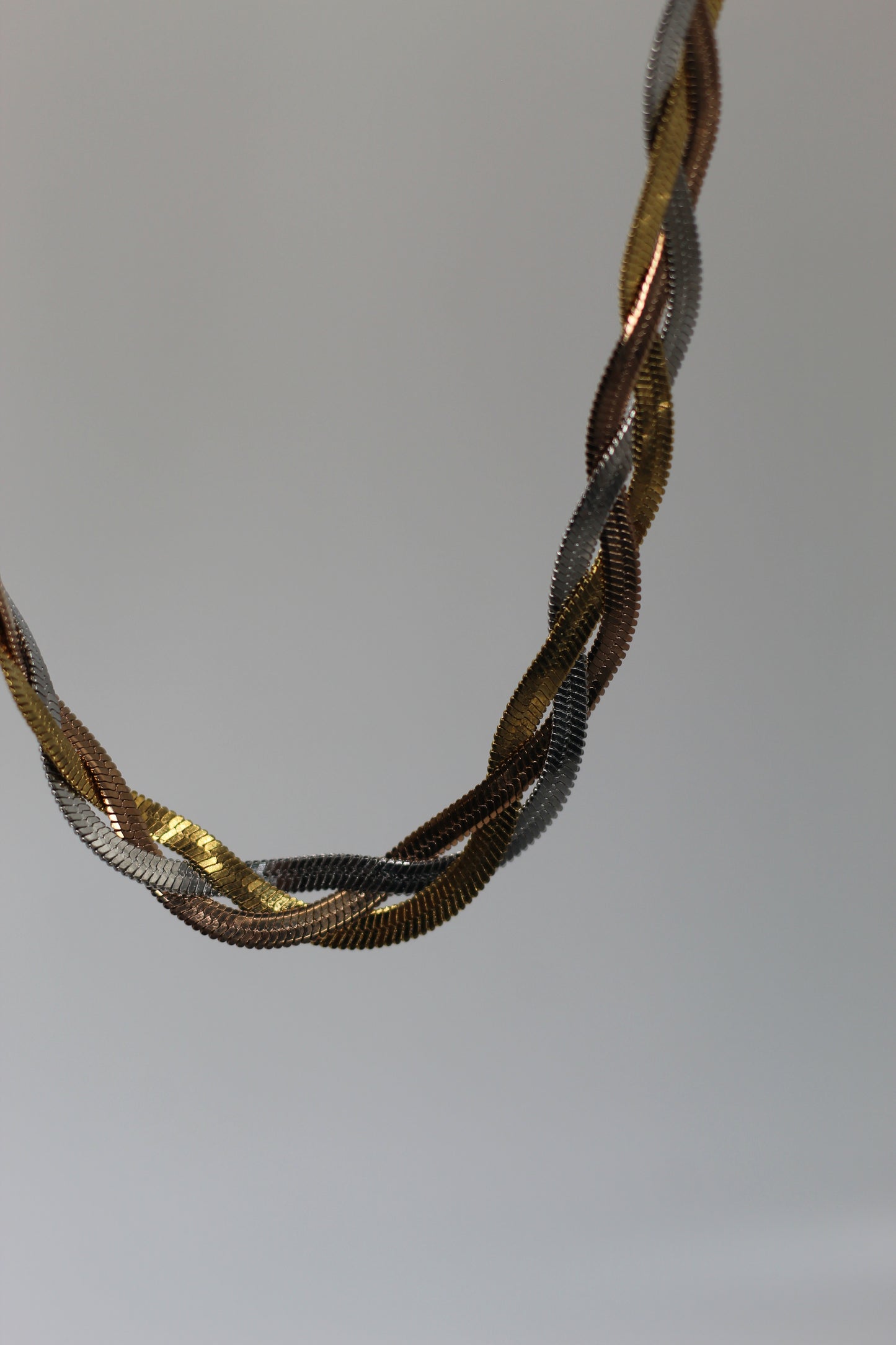 Collar Trenza Tricolor