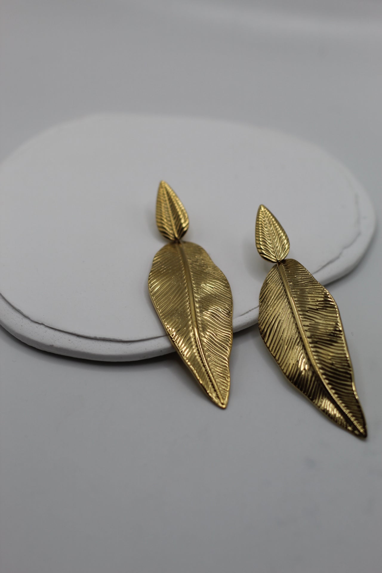 Pendientes Hojas