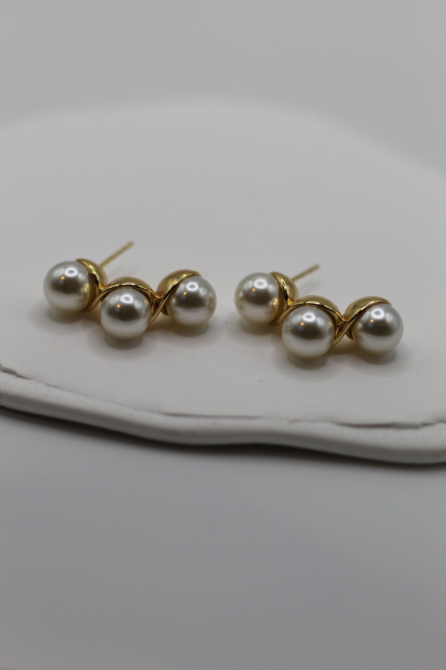 Pendientes 3 Perlas