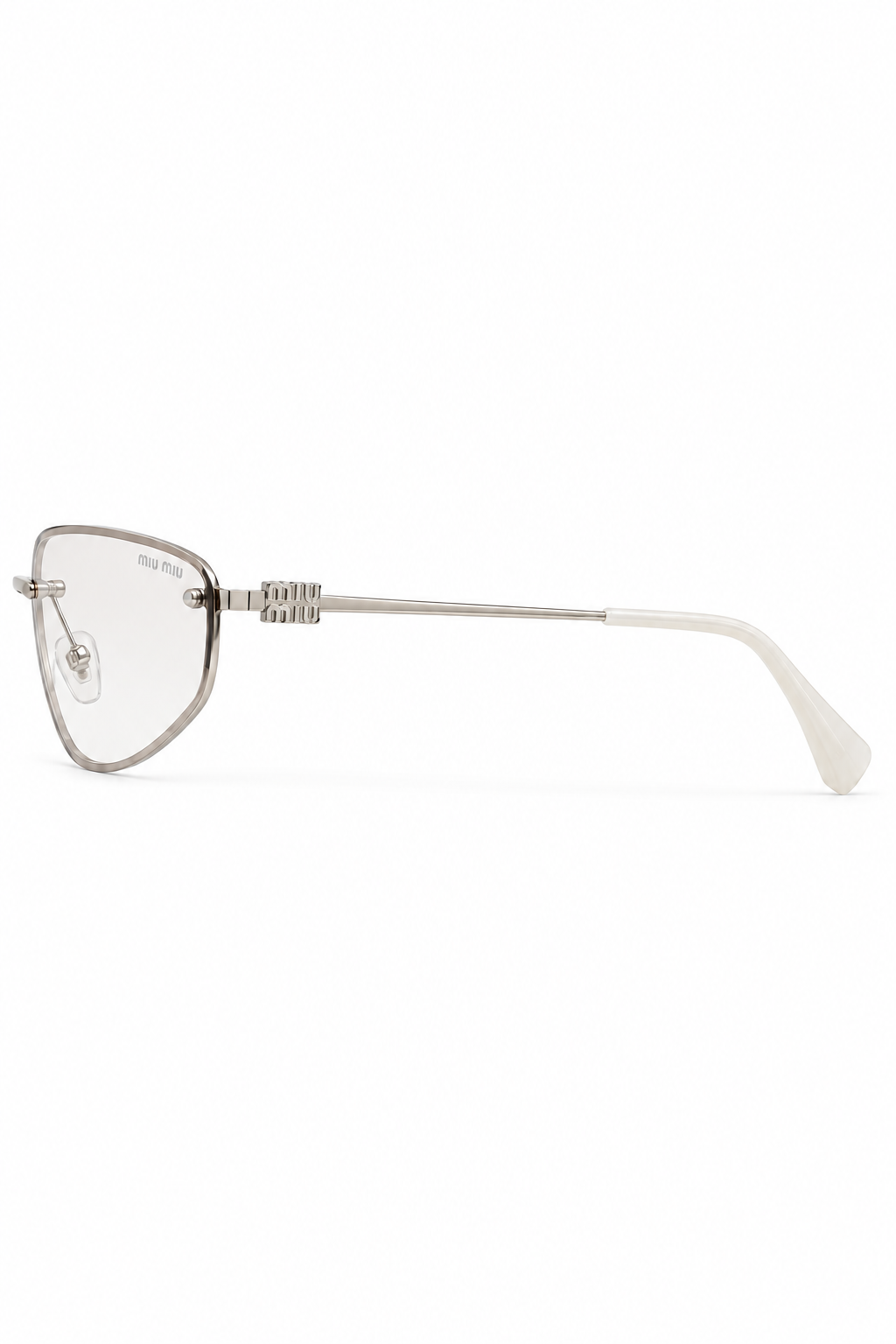 Lentes M’u M’u Logo Rimless Shield