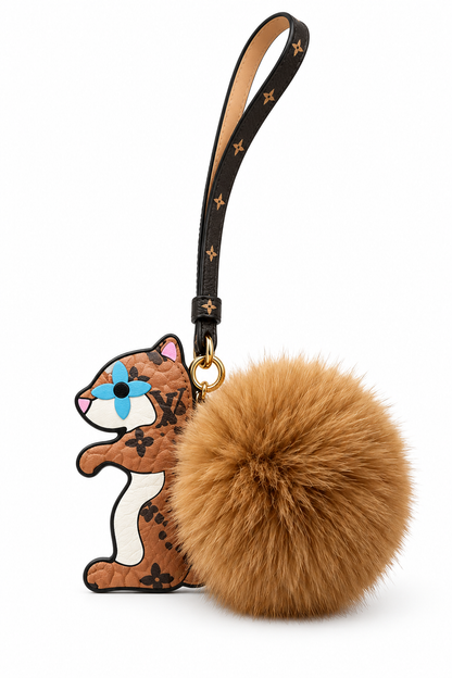 LV Pompon Bag Charm