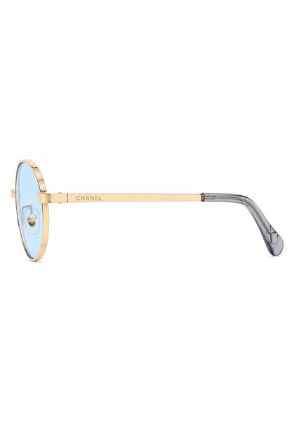 Lentes C’anel Round Metal