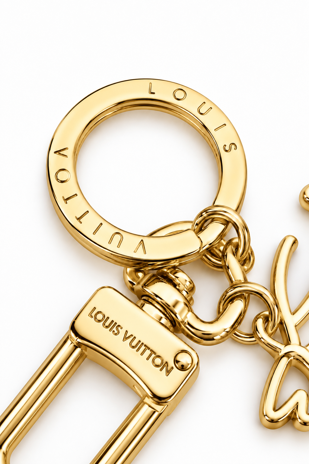 LV Signature Gold Keychain