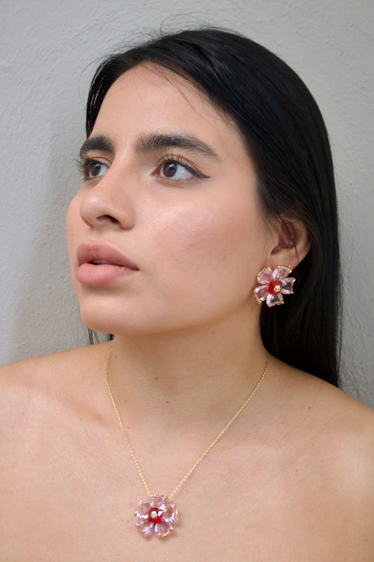 Collar y Aretes a Juego Swarows