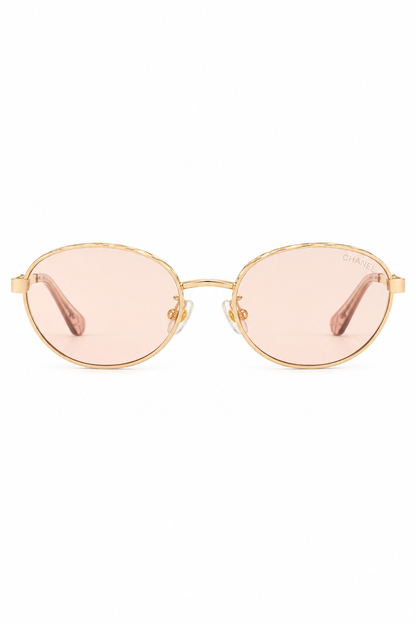 Lentes C’anel Round Metal