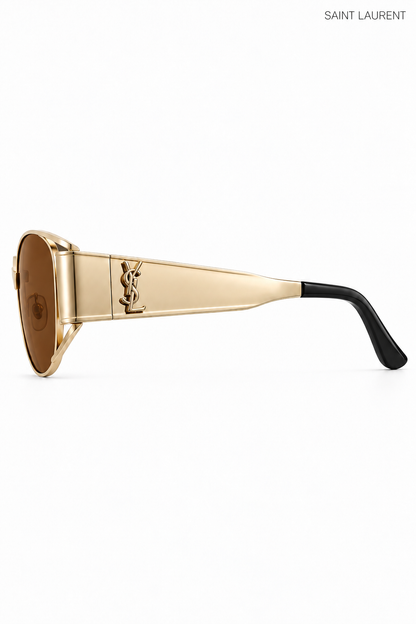 Lentes S’int Laurent Round Logo