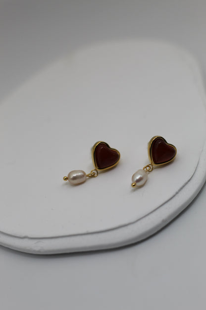 Pendientes Corazón Natural