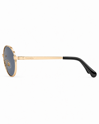 Lentes C’anel Round Metal