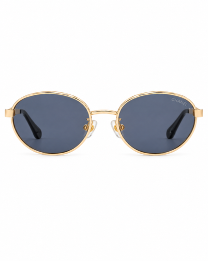 Lentes C’anel Round Metal