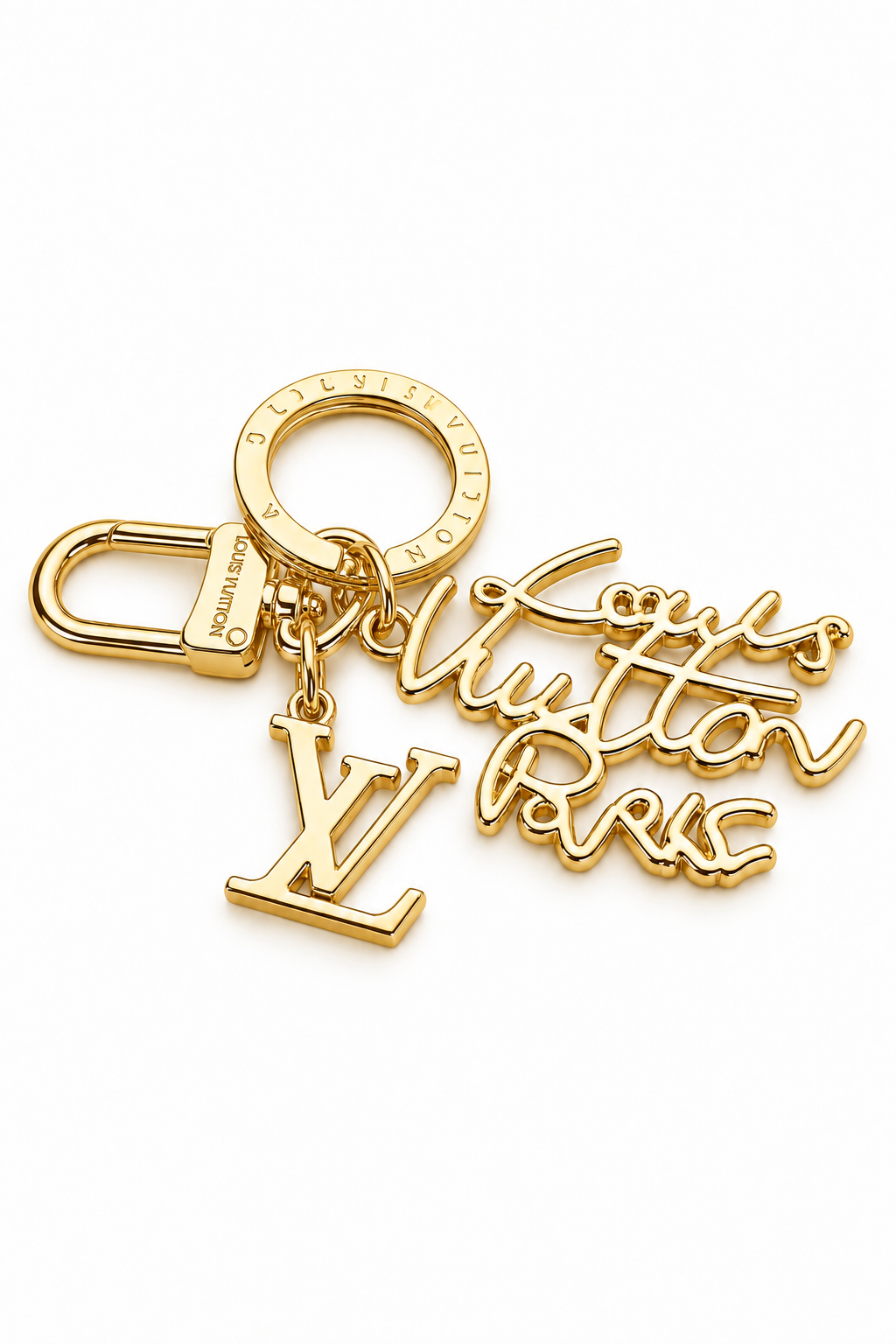 LV Signature Gold Keychain