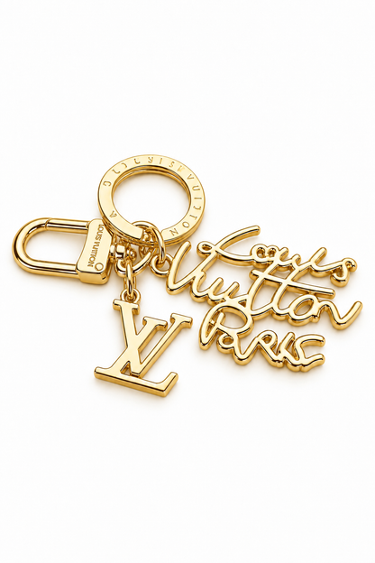 LV Signature Gold Keychain