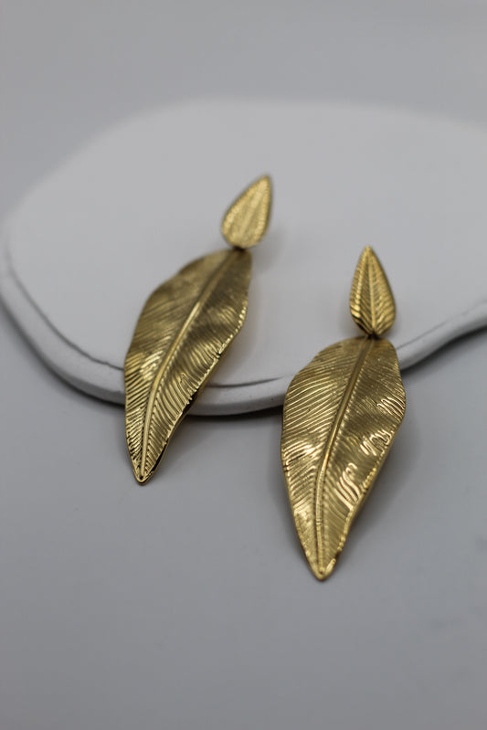 Pendientes Hojas