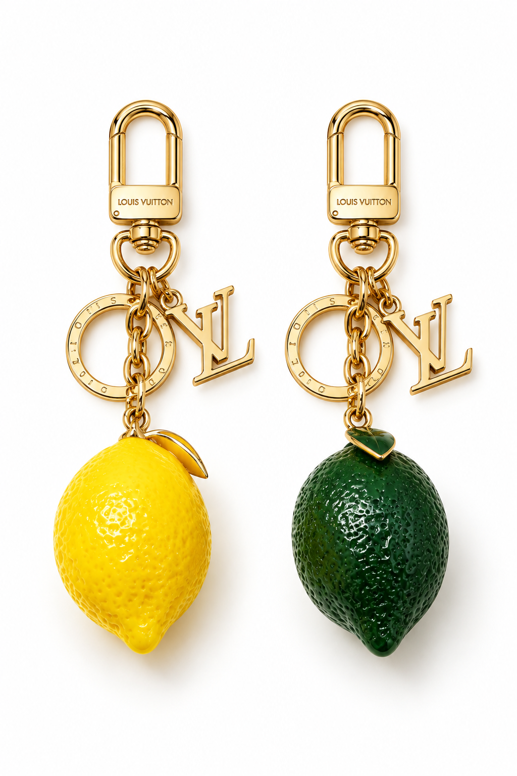 LV Lime Keychain