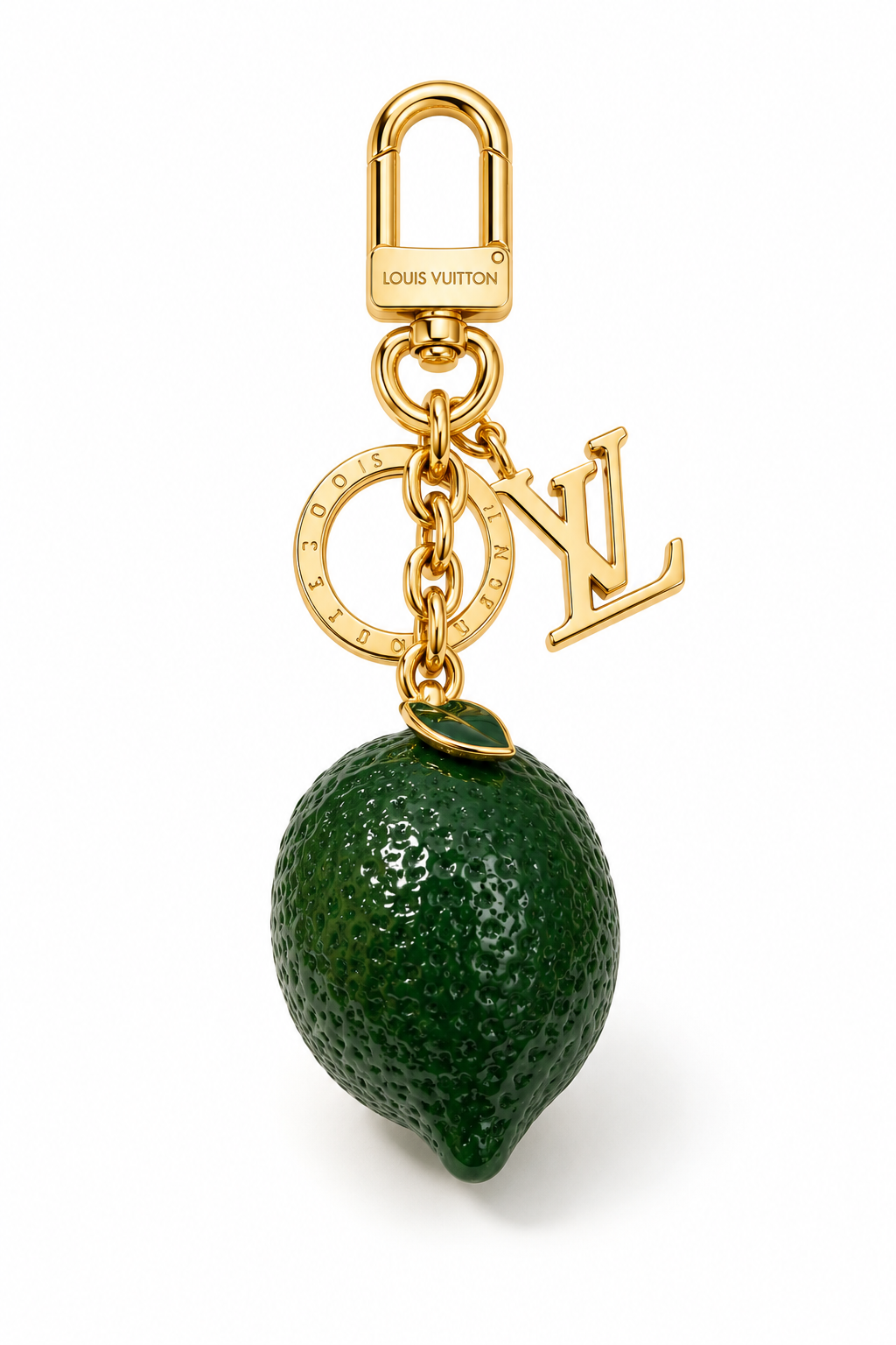Green Lemon Keychain