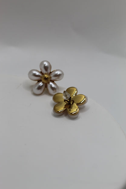 Pendientes Flores Perla