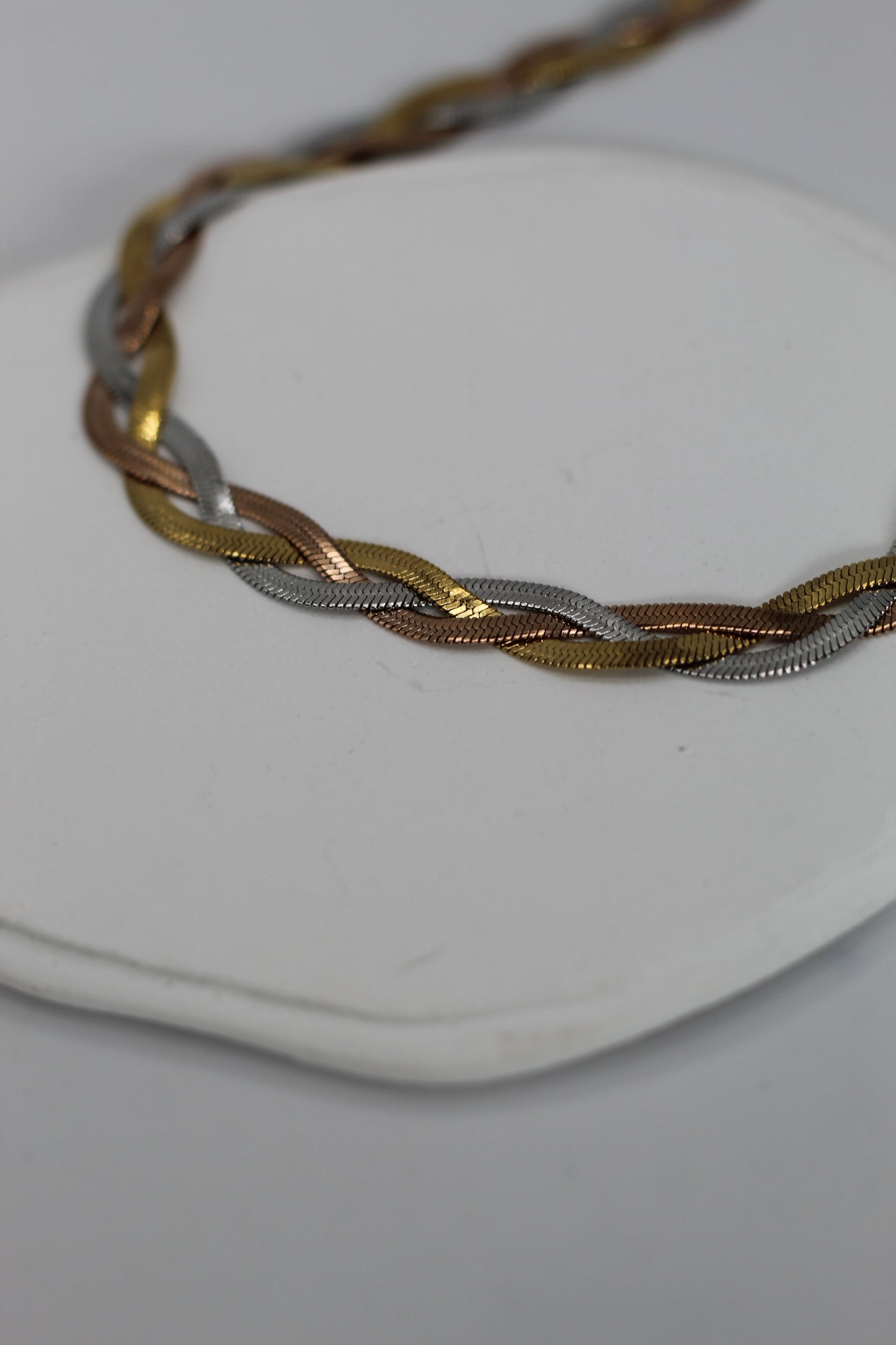 Collar Trenza Tricolor