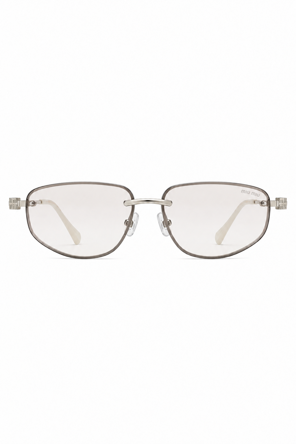 Lentes M’u M’u Logo Rimless Shield