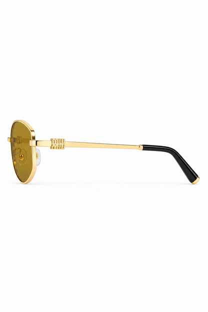 Lentes M’u M’u Gold Geometric