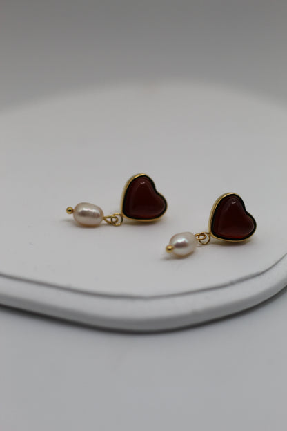 Pendientes Corazón Natural