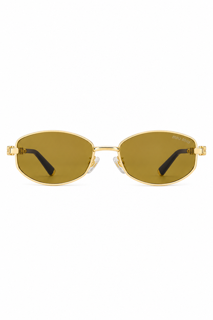Lentes M’u M’u Gold Geometric