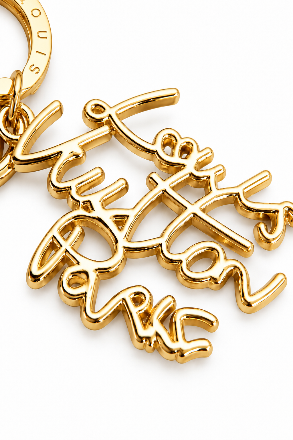 LV Signature Gold Keychain