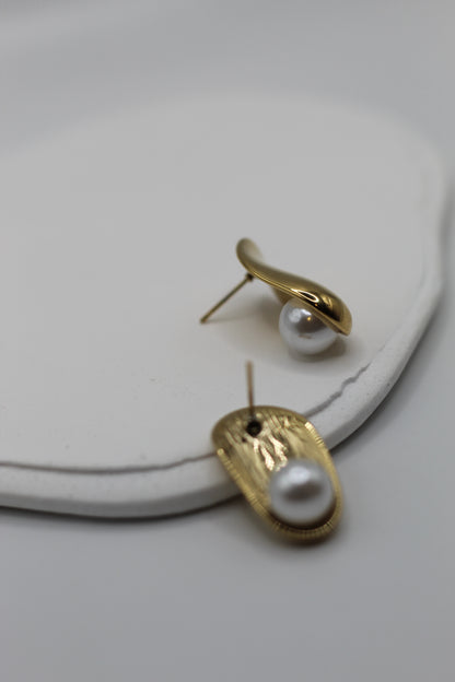 Pendientes Perla detrás
