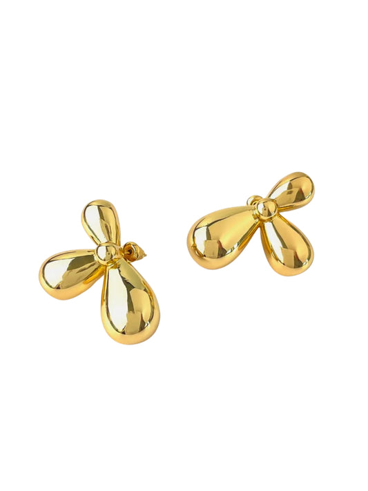 Pendientes media flor