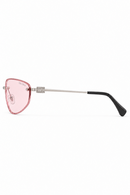 Lentes M’u M’u Logo Rimless Shield