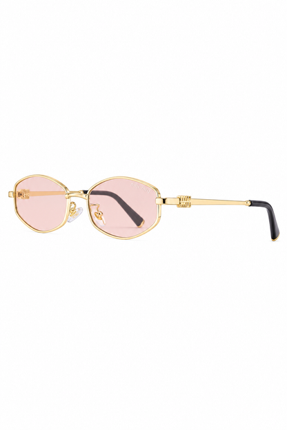 Lentes M’u M’u Gold Geometric