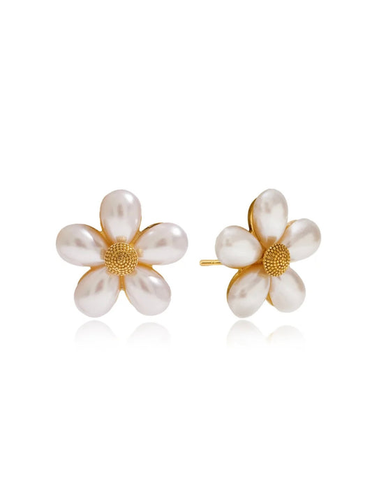 Pendientes Flores Perla